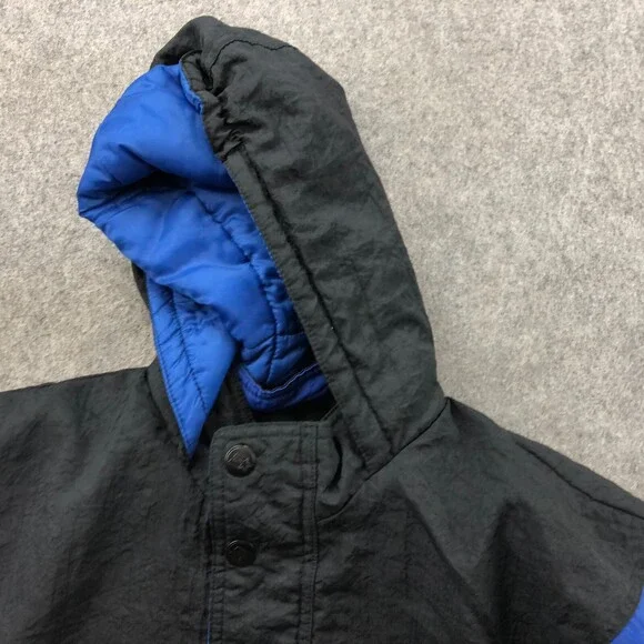 Vintage Orlando Magic Jacket Youth Medium Black Blue Windbreaker Kangaroo Pouch - Picture 7 of 15